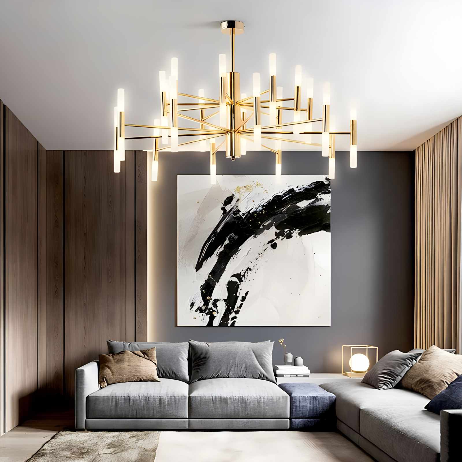 Feyran Adjustable Round Tube Chandelier