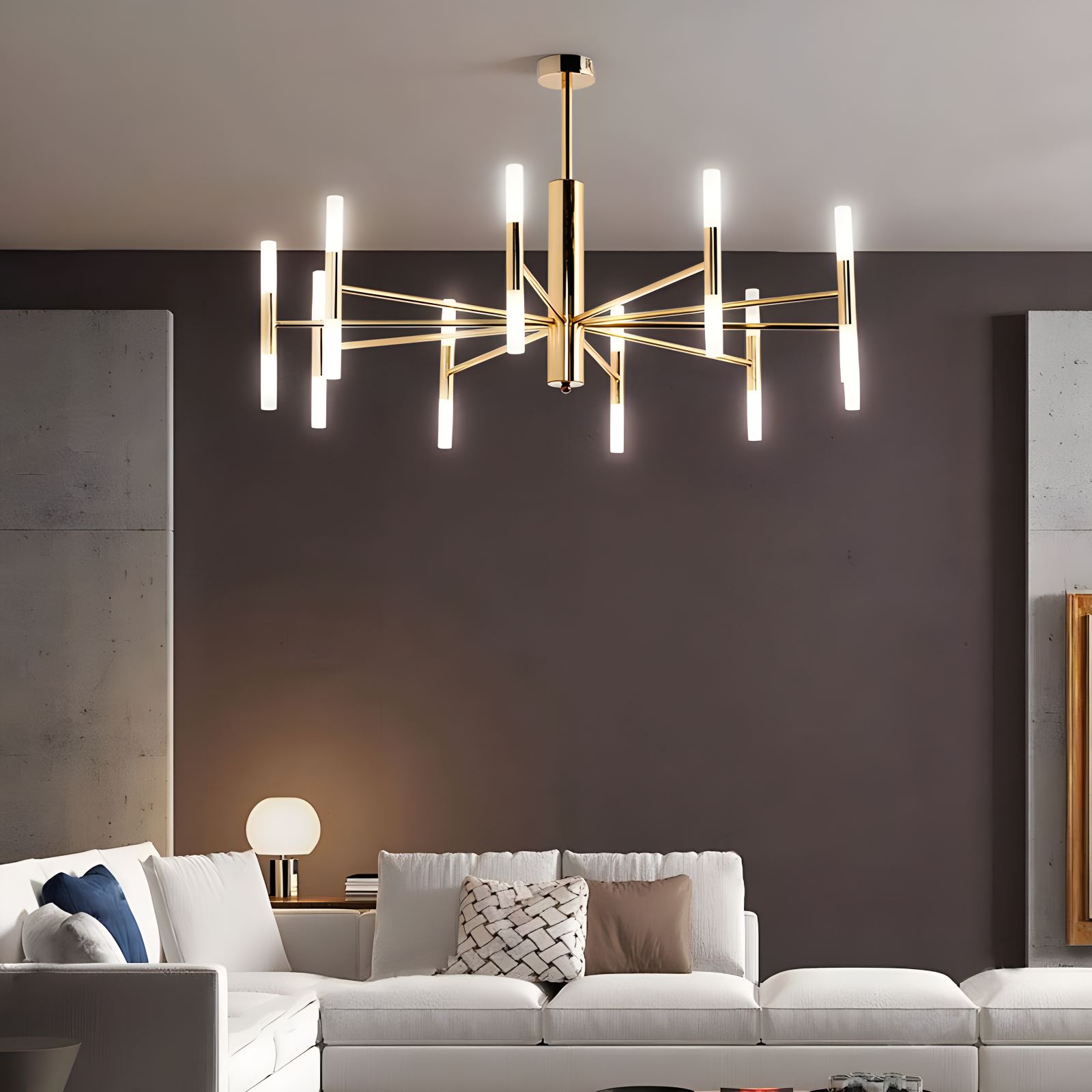 Feyran Adjustable Round Tube Chandelier