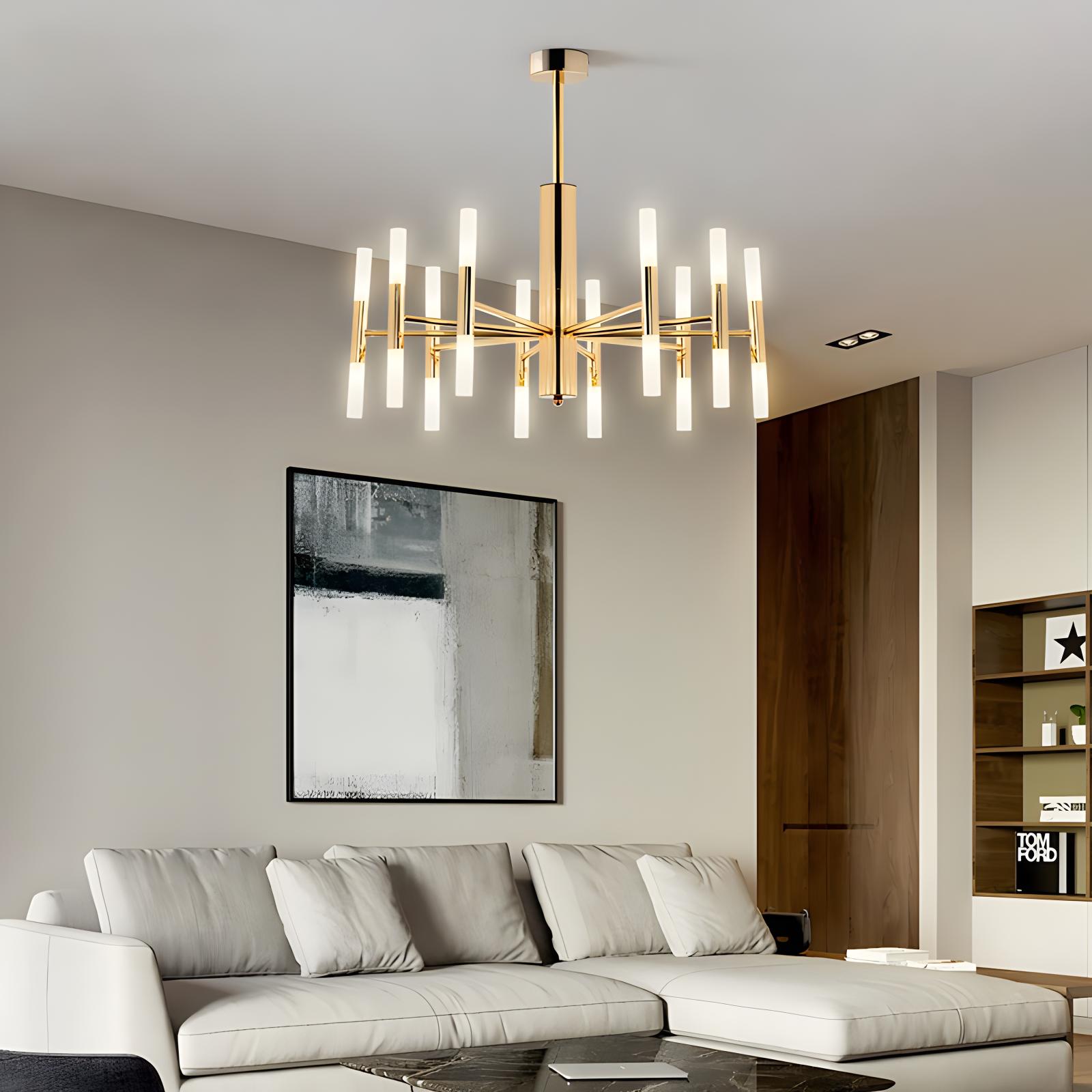 Feyran Adjustable Round Tube Chandelier