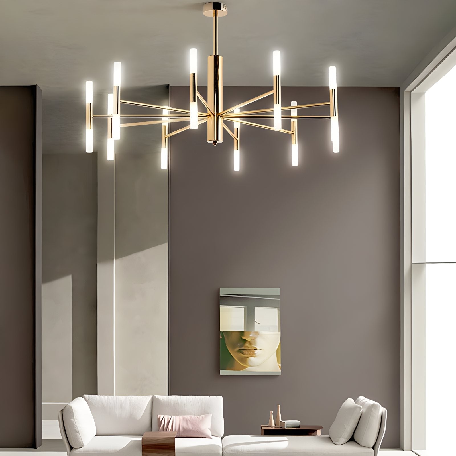 Feyran Adjustable Round Tube Chandelier