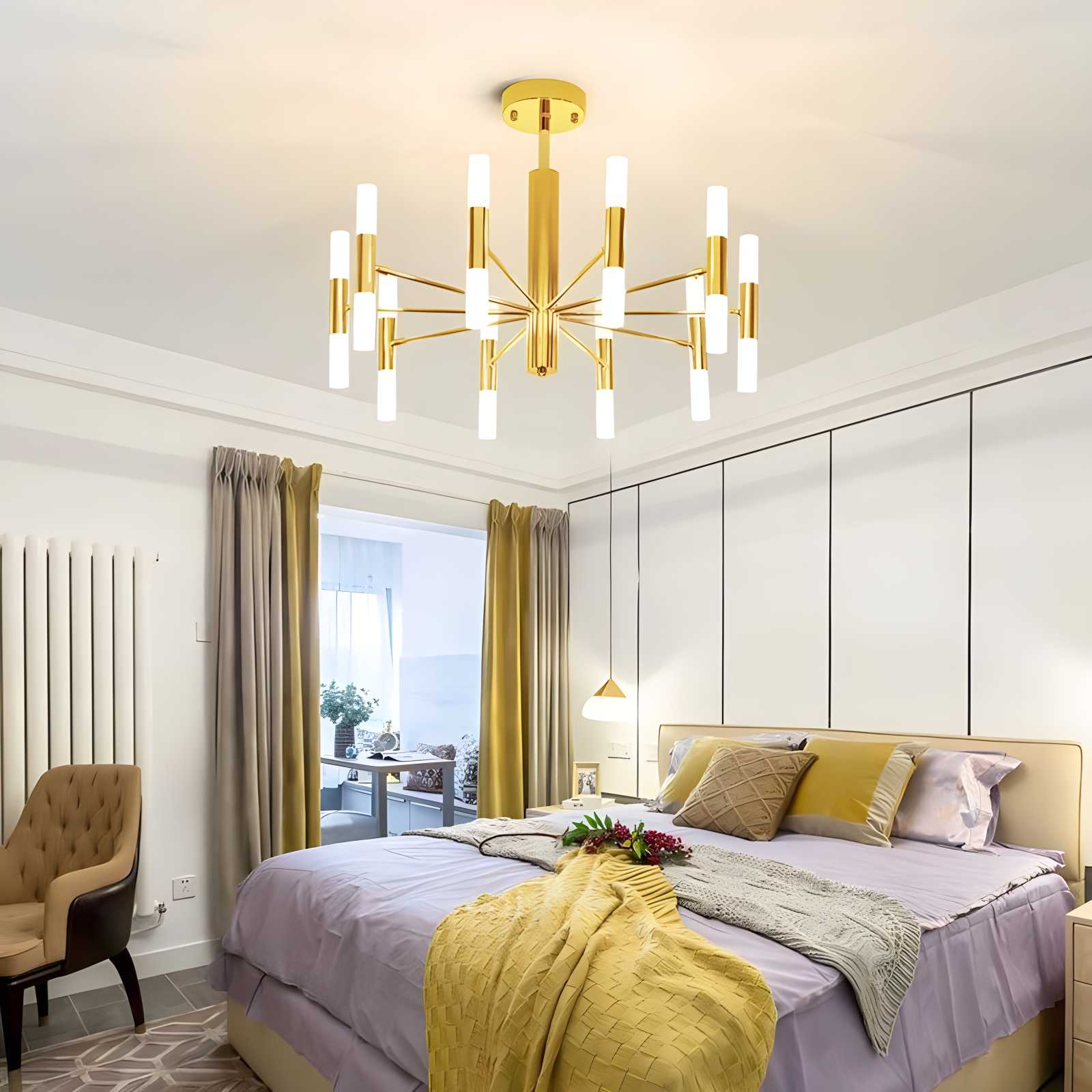 Feyran Adjustable Round Tube Chandelier