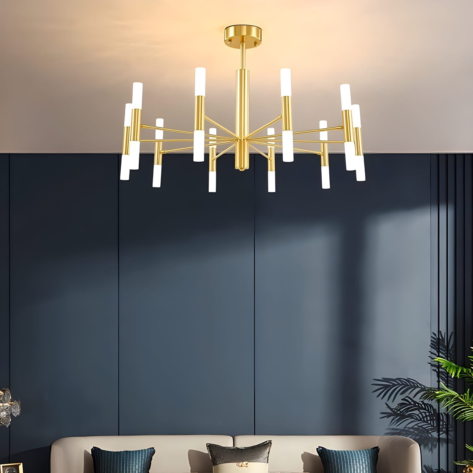 Feyran Adjustable Round Tube Chandelier