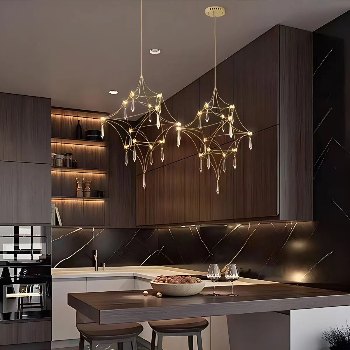 Feyran Adjustable Large Creativity Crystal Chandelier