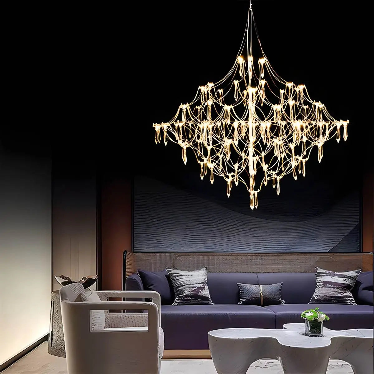 Feyran Adjustable Large Creativity Crystal Chandelier