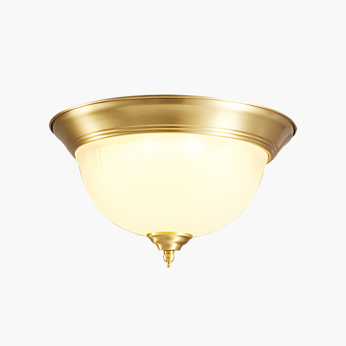 Feyran European Style Copper Glass Ceiling Lamp-D