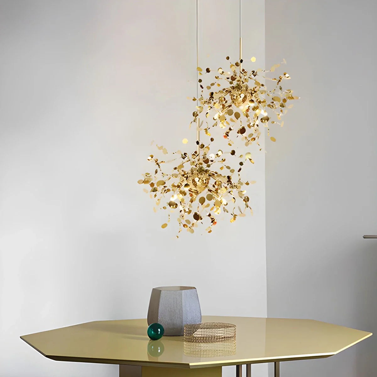 Feyran Argent/Gold Cloud Multi Pendant Chandelier