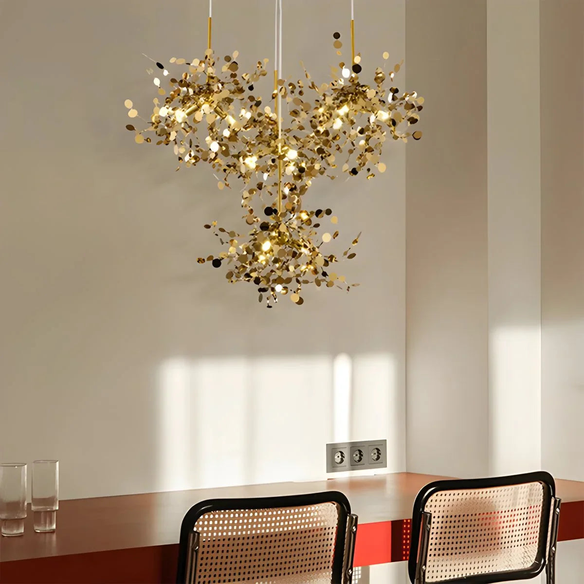 Feyran Argent/Gold Cloud Multi Pendant Chandelier