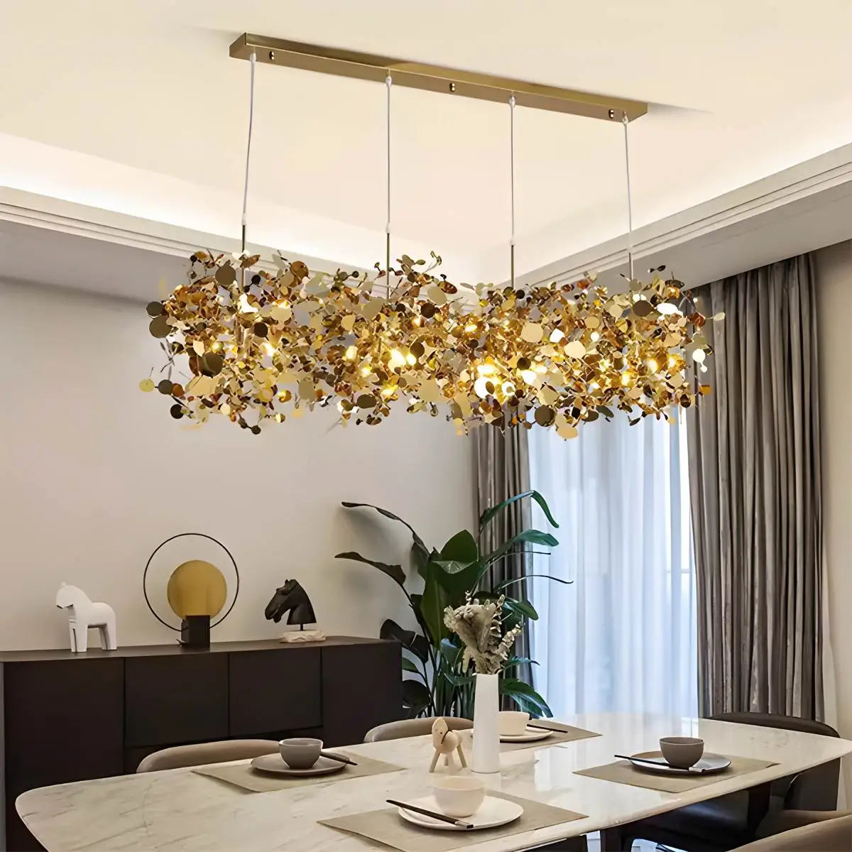 Feyran Argent/Gold Cloud Multi Pendant Chandelier