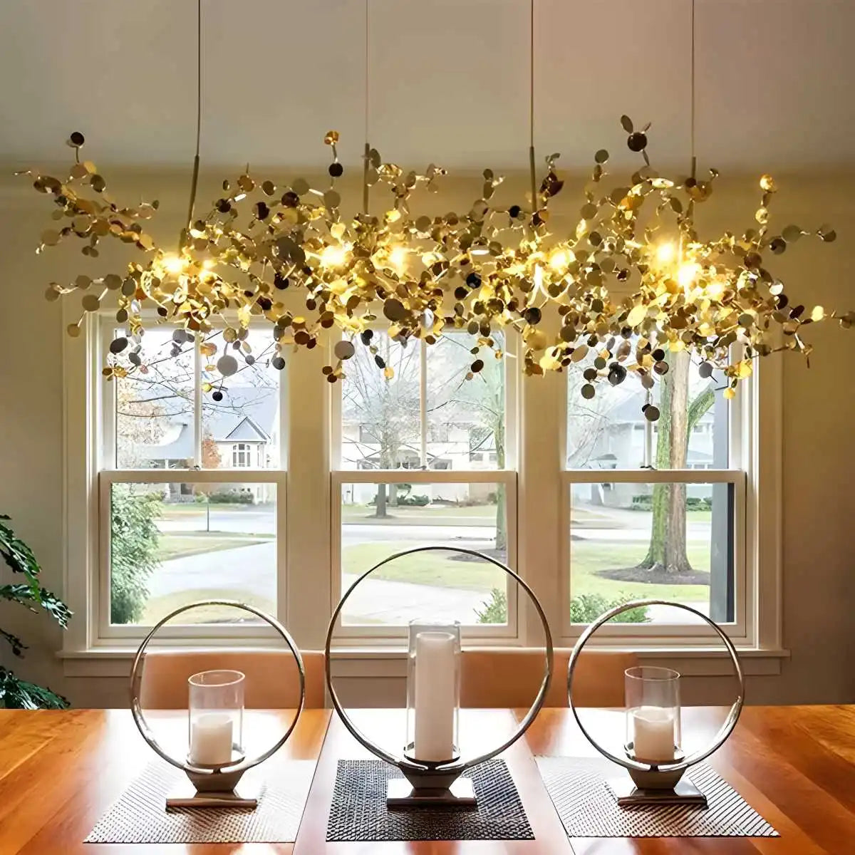 Feyran Argent/Gold Cloud Multi Pendant Chandelier