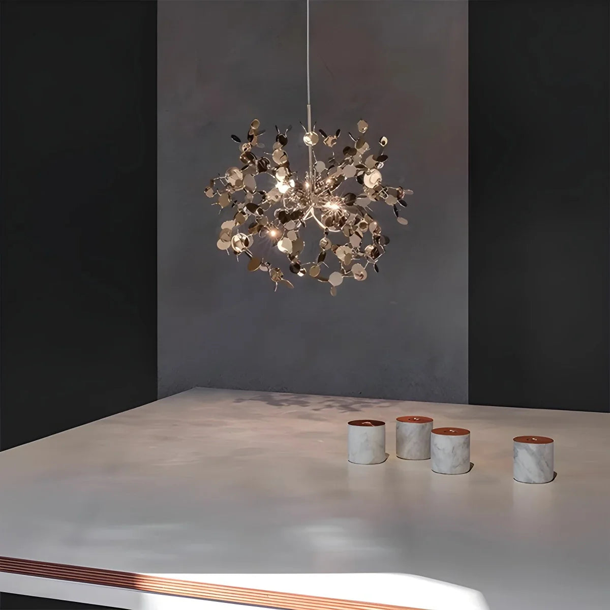 Feyran Argent/Gold Cloud Multi Pendant Chandelier