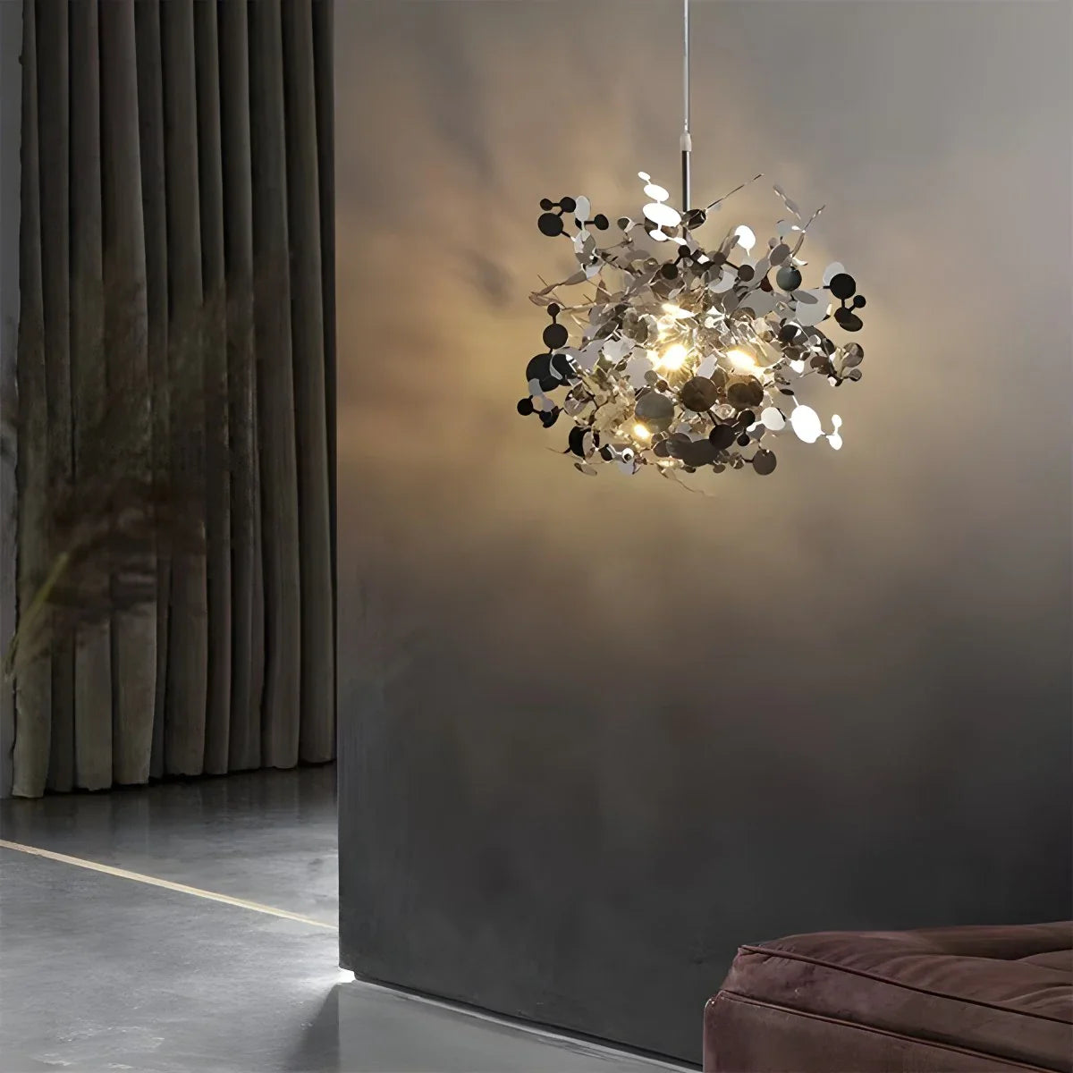 Feyran Argent/Gold Cloud Multi Pendant Chandelier
