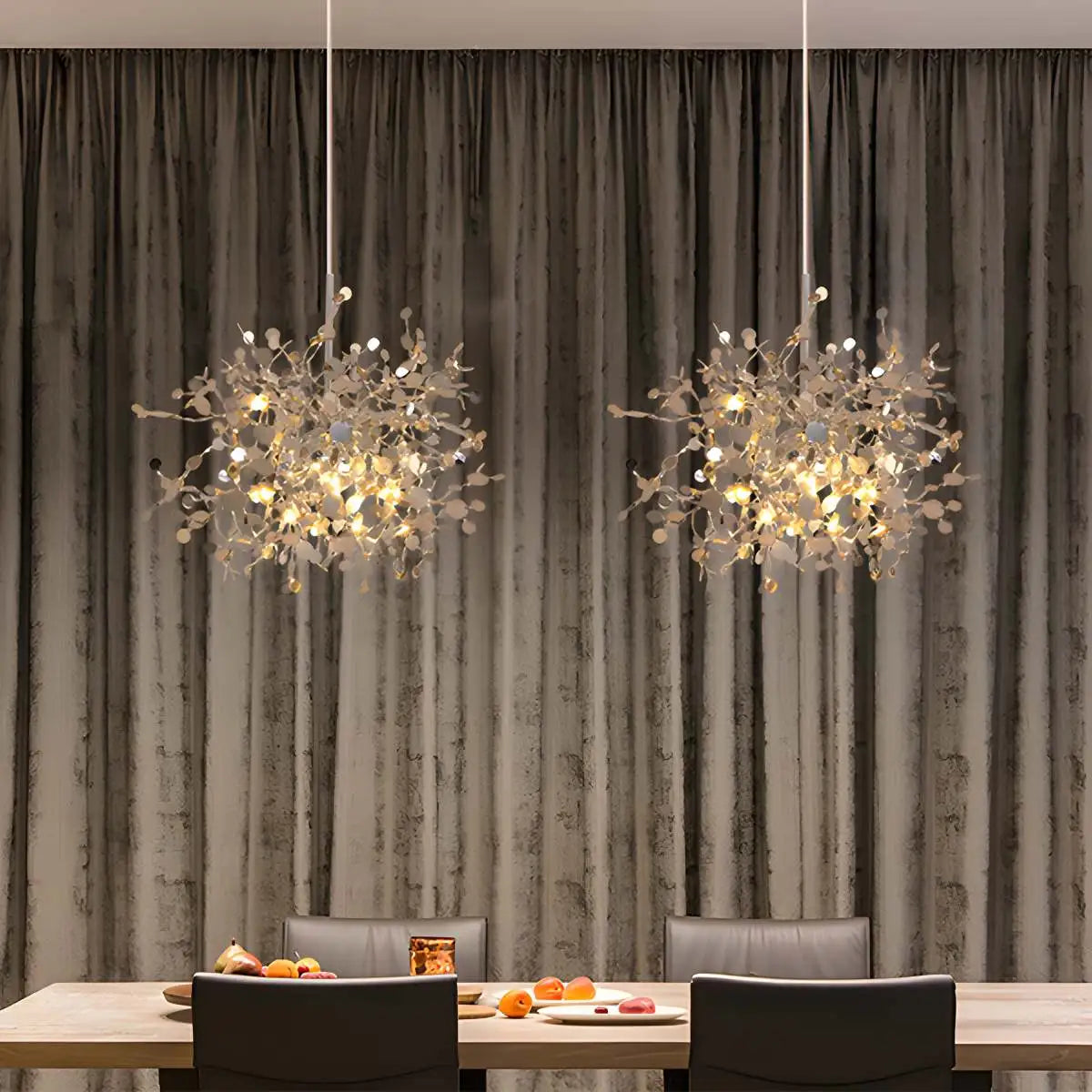 Feyran Argent/Gold Cloud Multi Pendant Chandelier