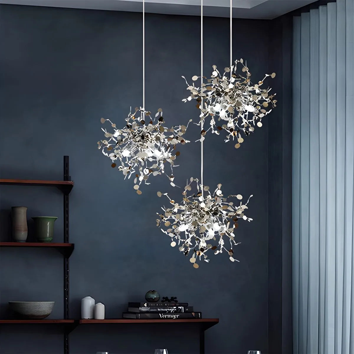 Feyran Argent/Gold Cloud Multi Pendant Chandelier