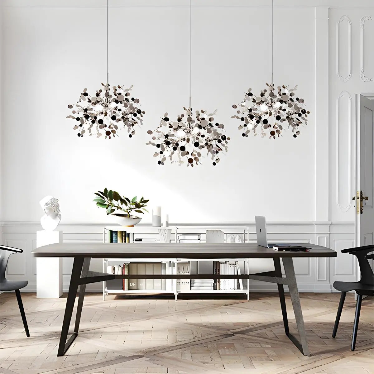 Feyran Argent/Gold Cloud Multi Pendant Chandelier