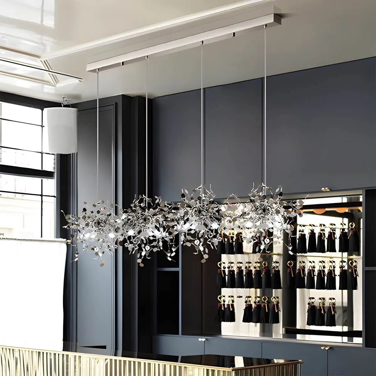 Feyran Argent/Gold Cloud Multi Pendant Chandelier