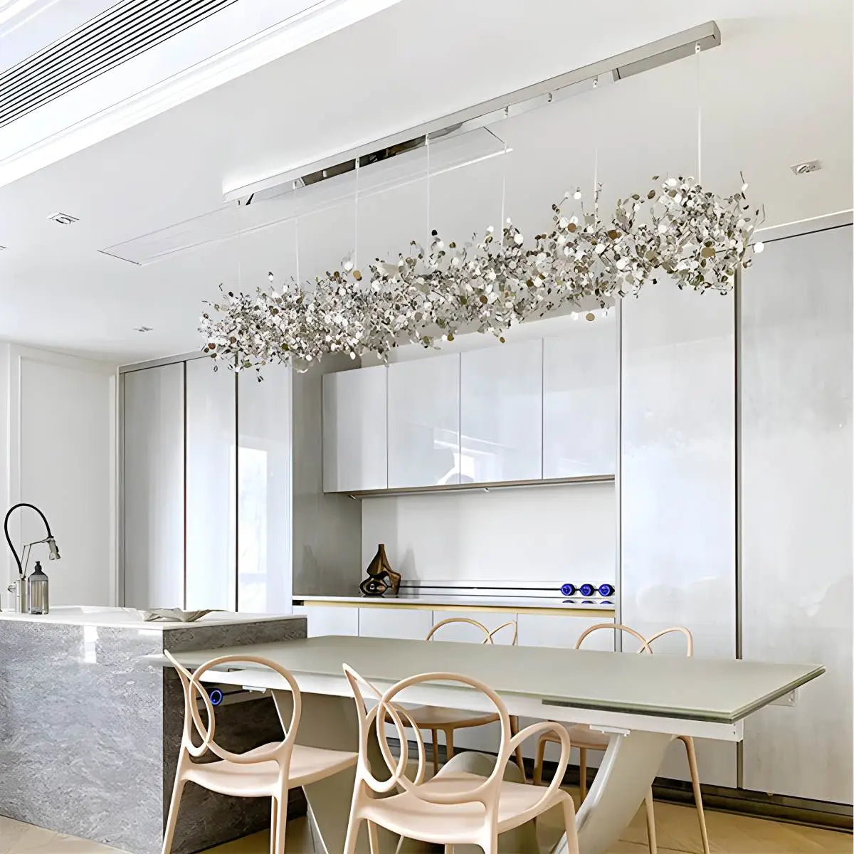 Feyran Argent/Gold Cloud Multi Pendant Chandelier
