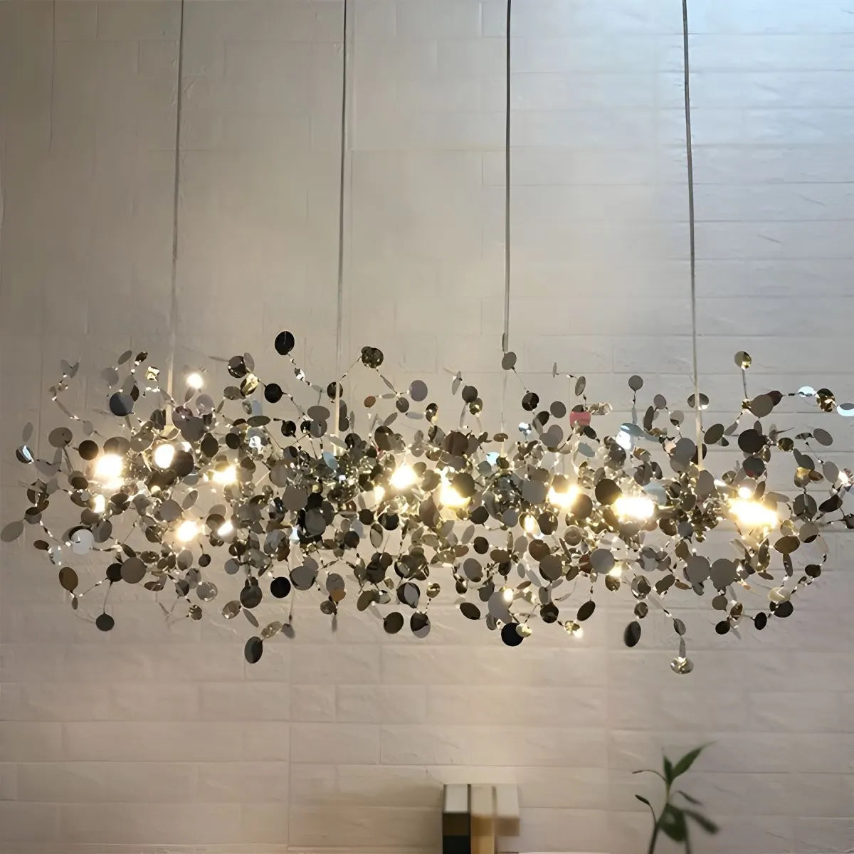 Feyran Argent/Gold Cloud Multi Pendant Chandelier