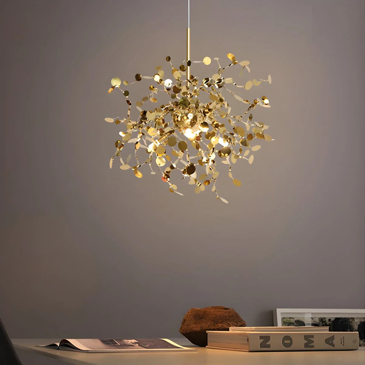 Feyran Argent/Gold Cloud Multi Pendant Chandelier