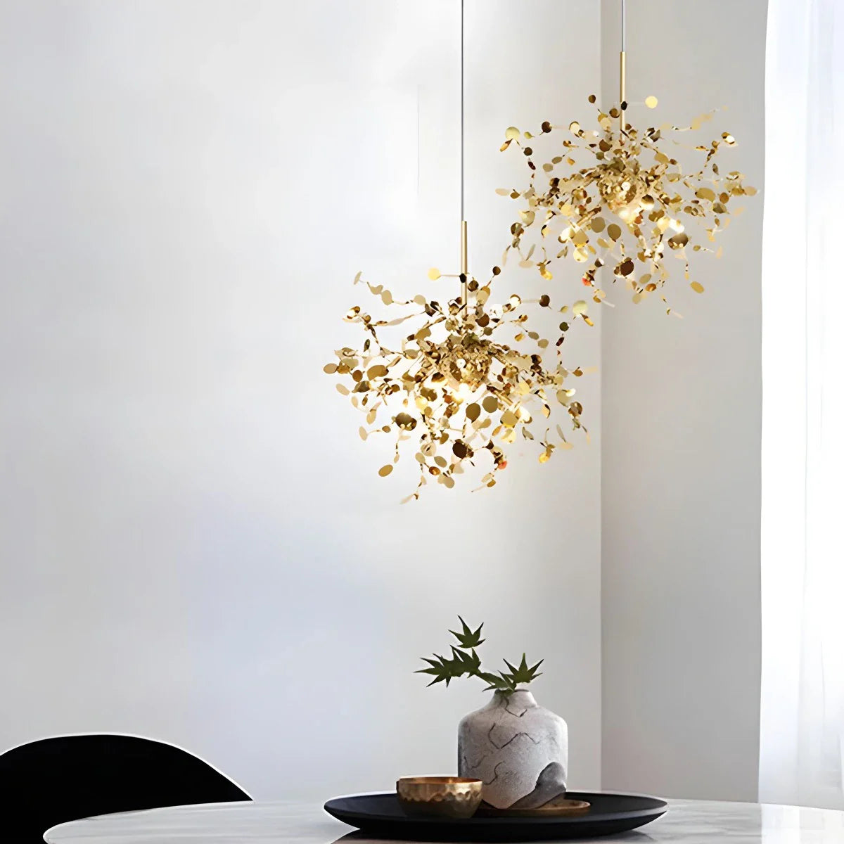 Feyran Argent/Gold Cloud Multi Pendant Chandelier