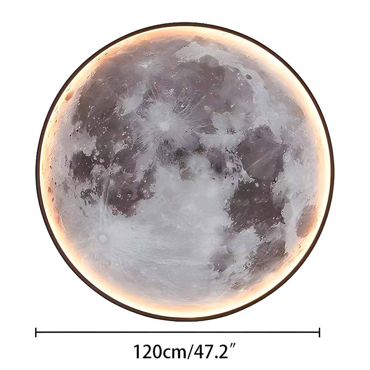 Feyran Moon/Earth Art Mural Wall Lamp