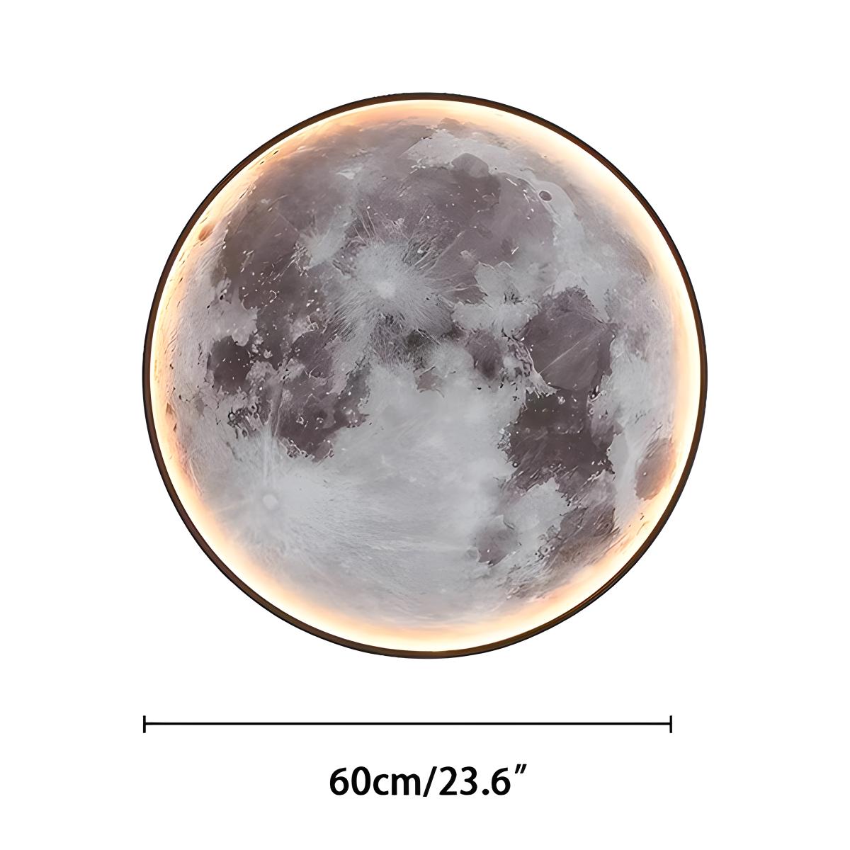 Feyran Moon/Earth Art Mural Wall Lamp
