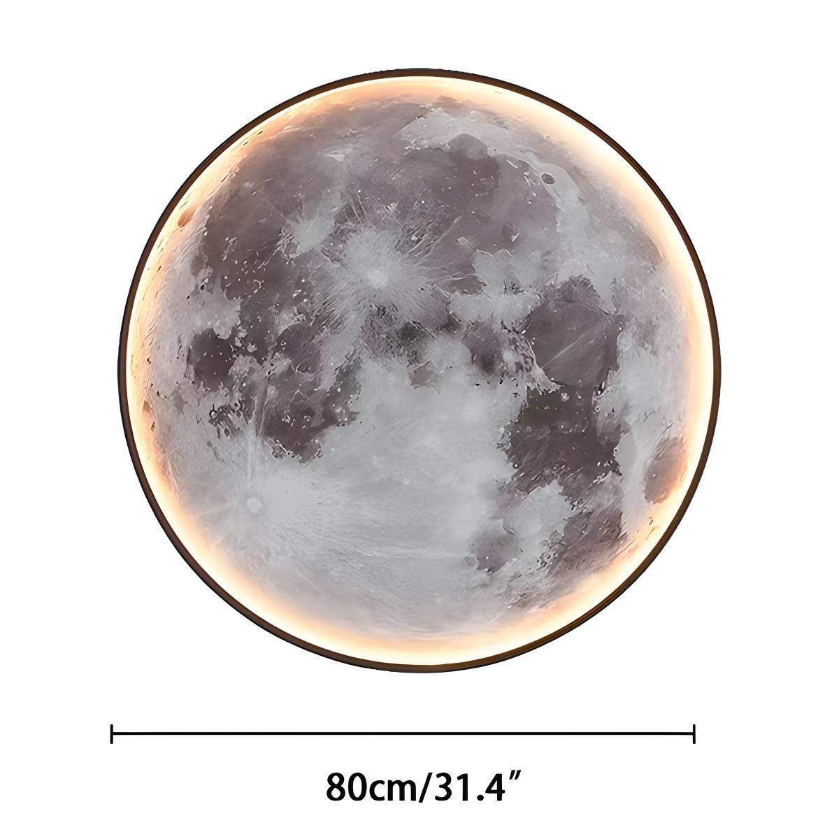 Feyran Moon/Earth Art Mural Wall Lamp
