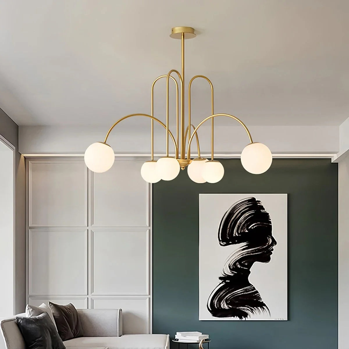 Feyran Avi Double Layer Glass Chandelier
