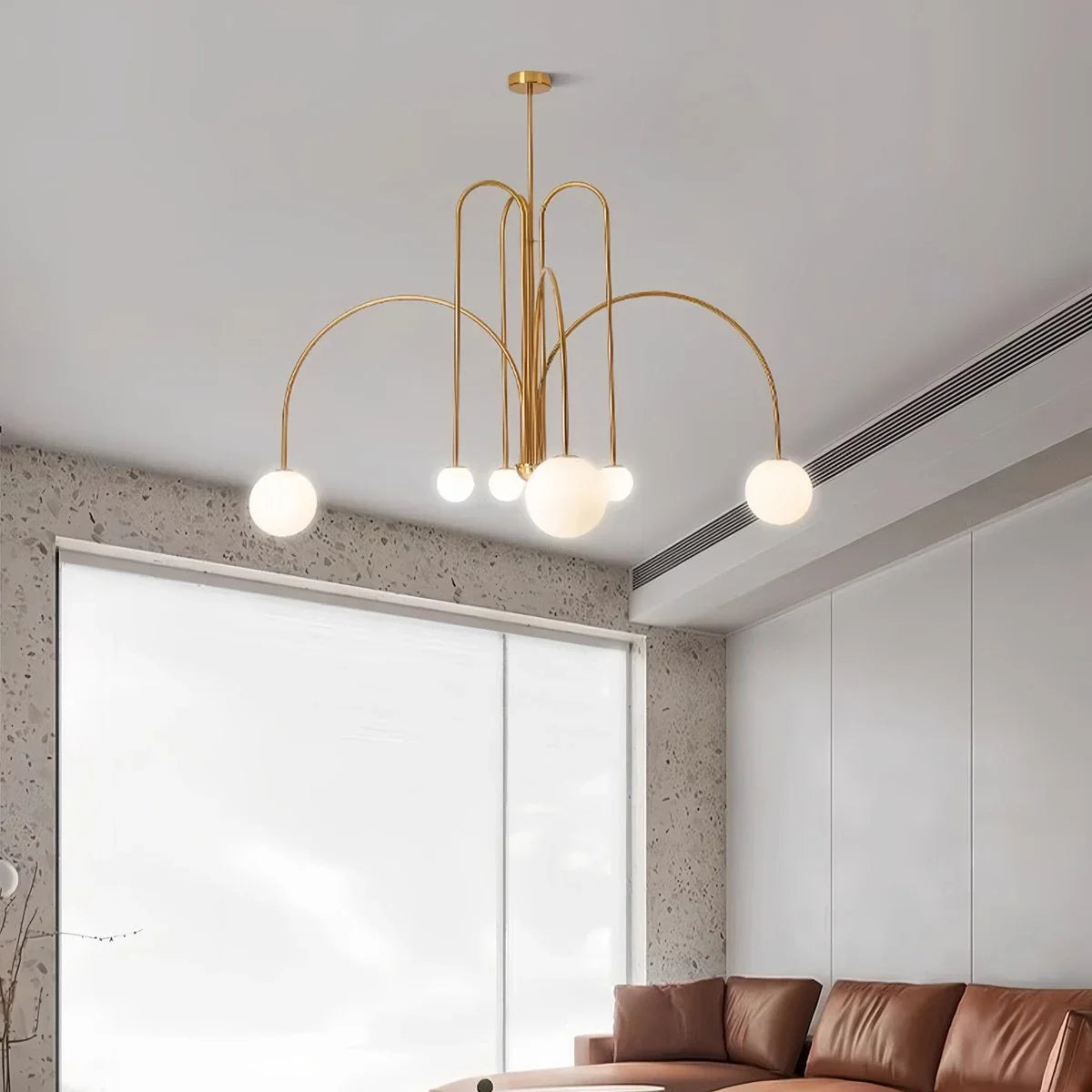 Feyran Avi Double Layer Glass Chandelier