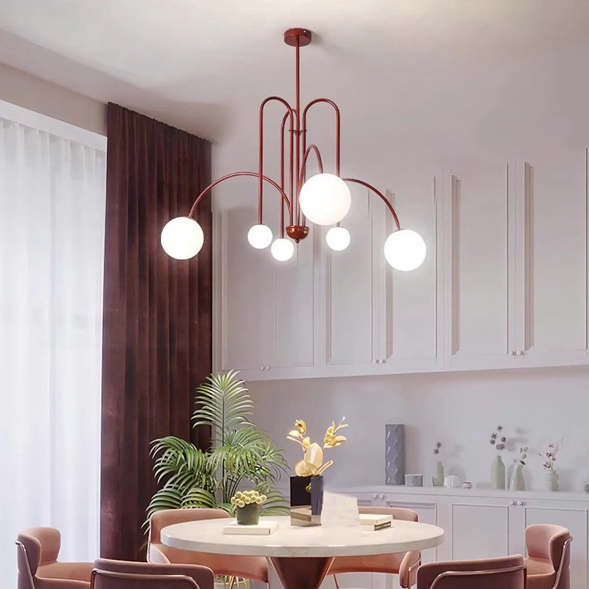 Feyran Avi Double Layer Glass Chandelier