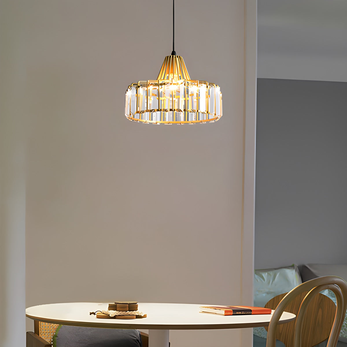 Feyran Modern Iron Art Glass Pendant Lamp for Kitchen