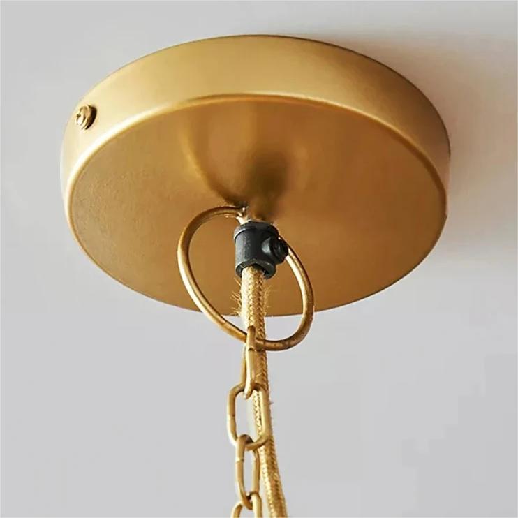 Feyran Boho Vintage Twine Fringe Pendant Light