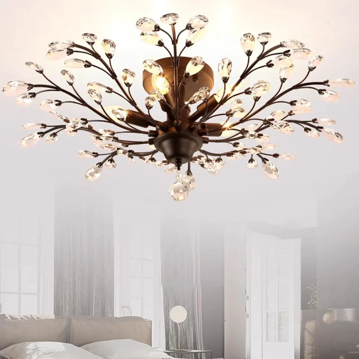 Feyran Branch Crystal Chandelier for Living Room