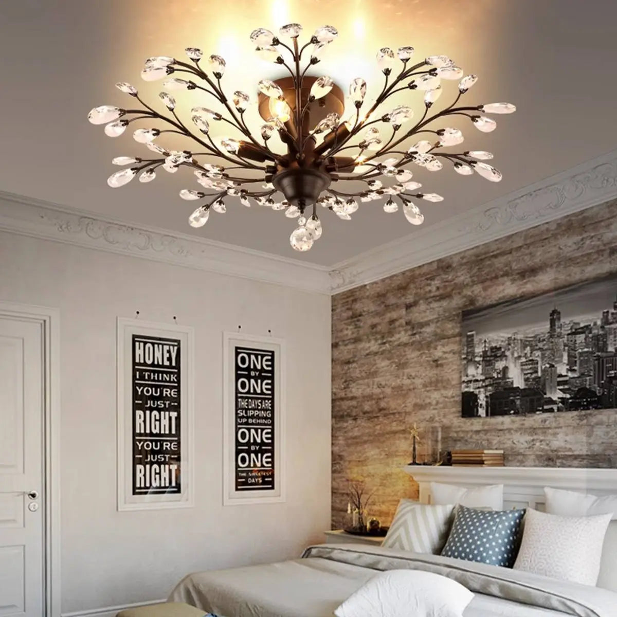 Feyran Branch Crystal Chandelier for Living Room