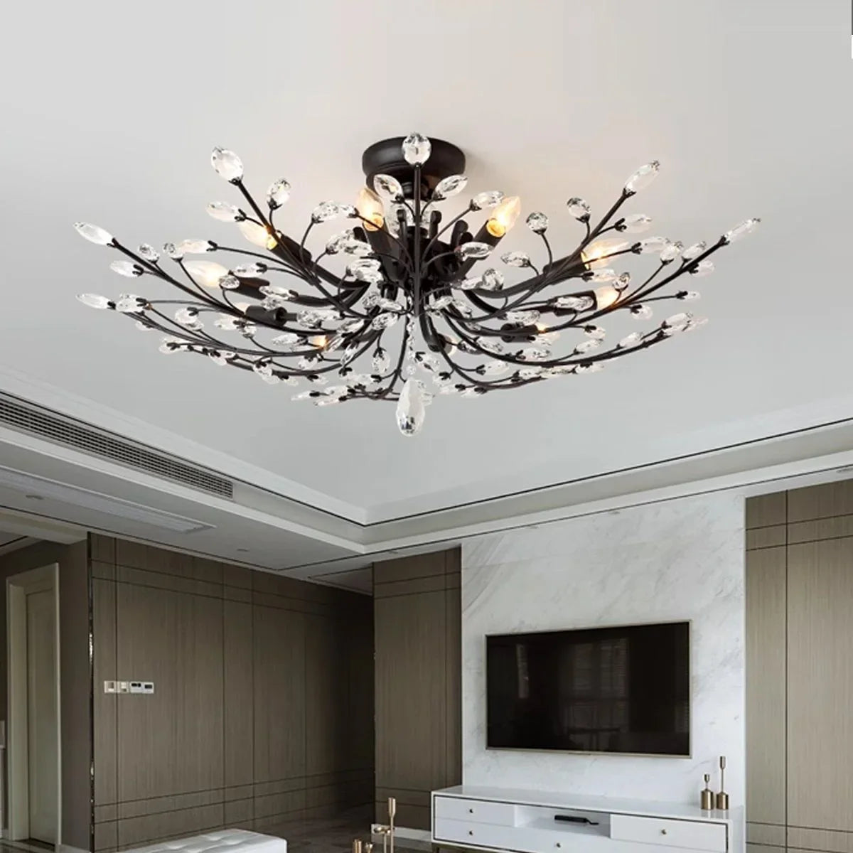Feyran Branch Crystal Chandelier for Living Room