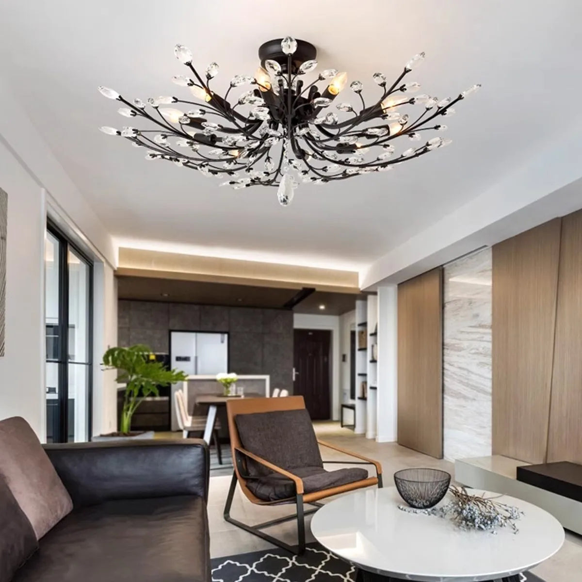 Feyran Branch Crystal Chandelier for Living Room