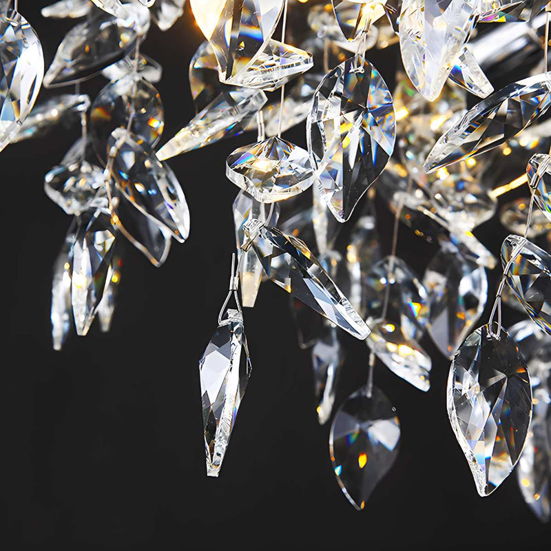Feyran Leaf Crystal Chandelier for Living Room