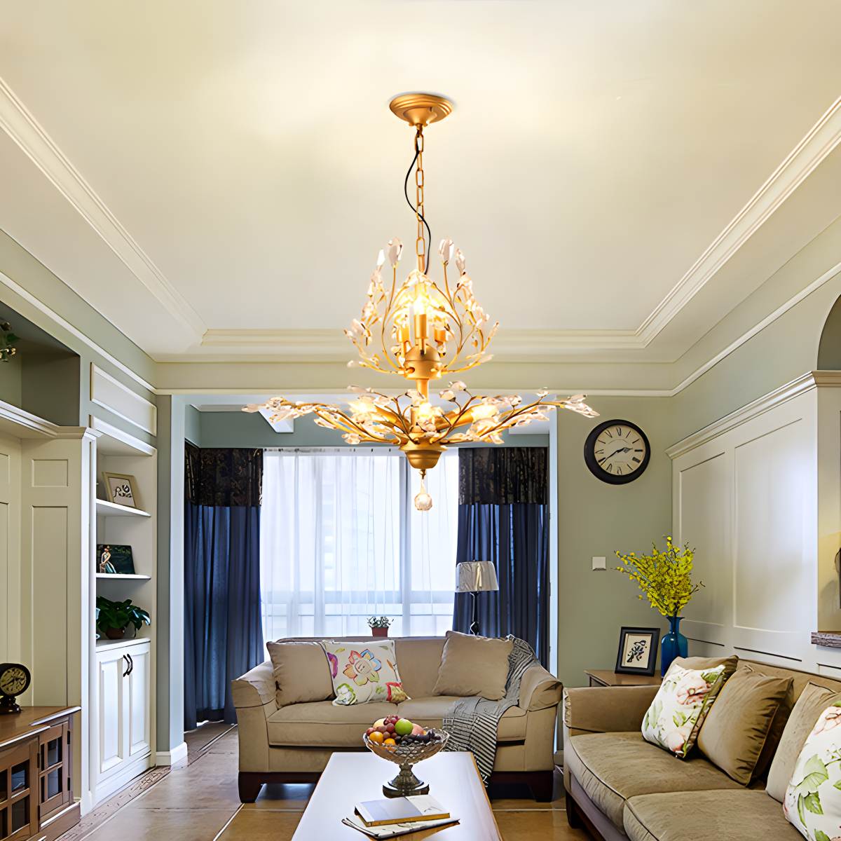 Feyran Tree Branch Crystal Chandelier for Living Room