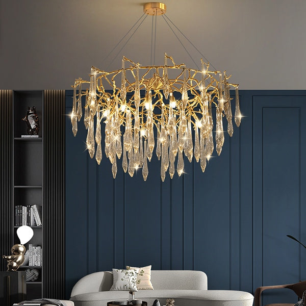 Feyran Branch Water Droplet Chandelier