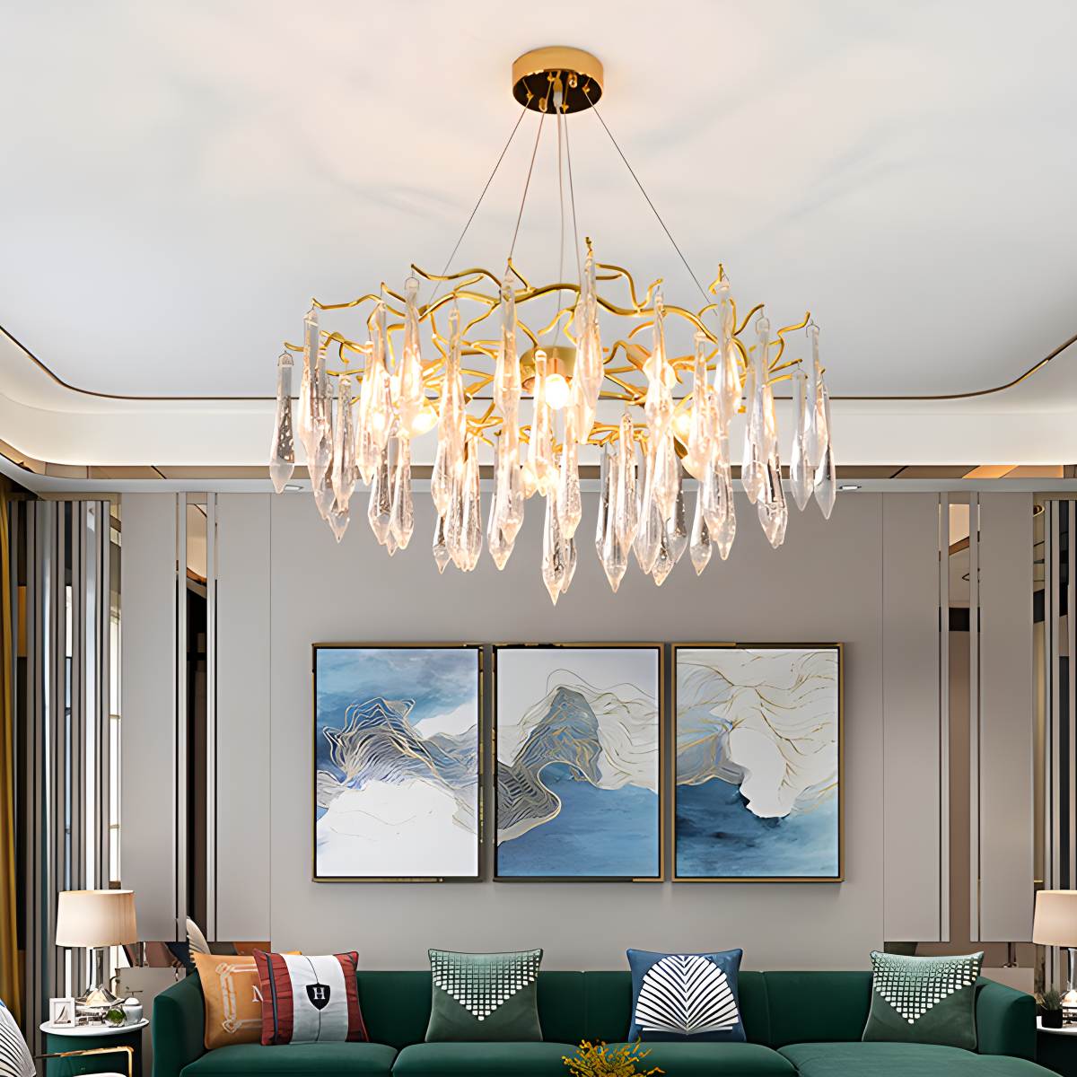 Feyran Branch Water Droplet Chandelier