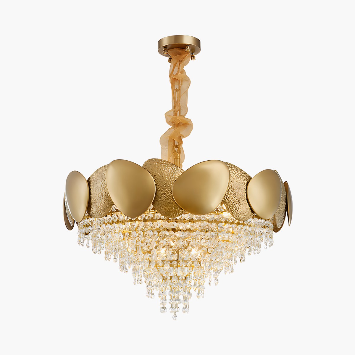 Feyran Luxurious Crystal Golden Chandelier