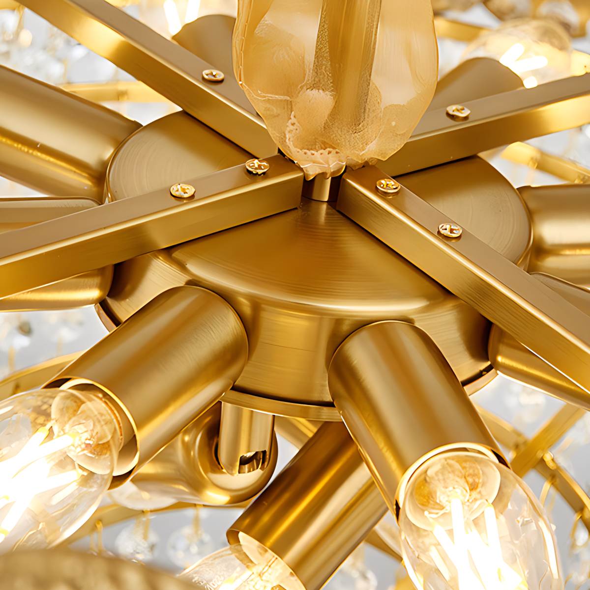 Feyran Luxurious Crystal Golden Chandelier