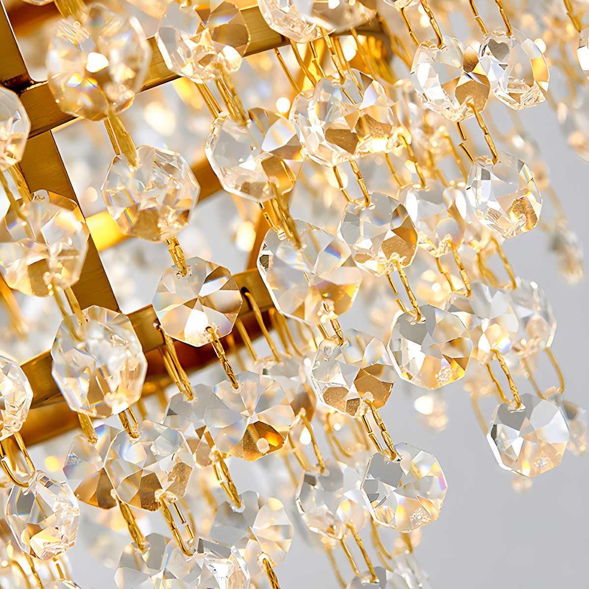 Feyran Luxurious Crystal Golden Chandelier