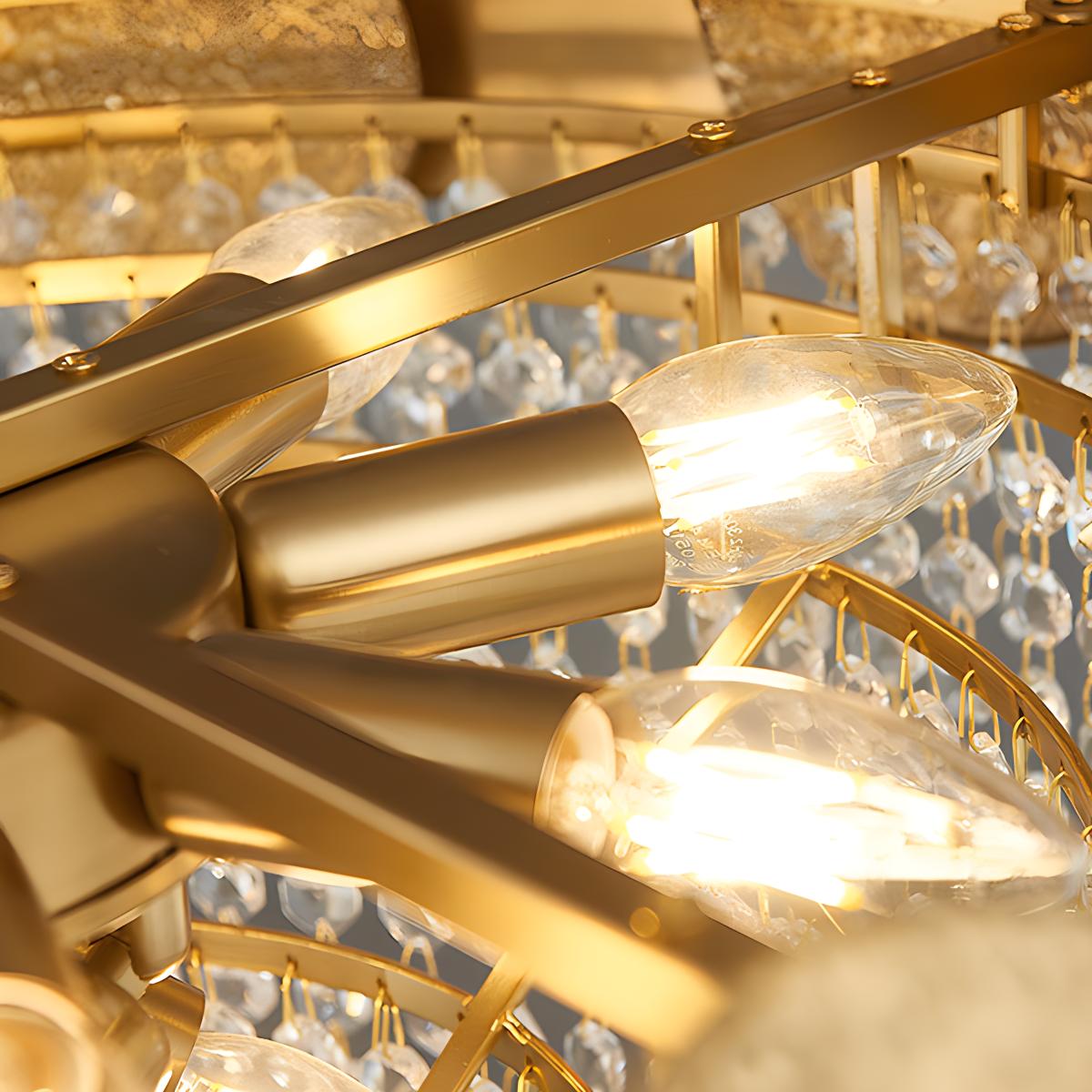 Feyran Luxurious Crystal Golden Chandelier