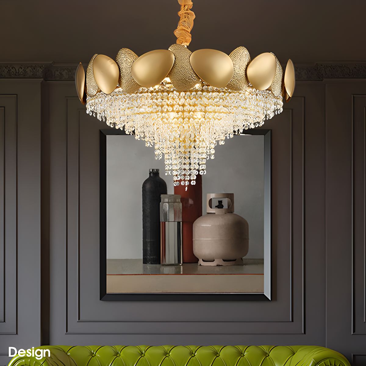 Feyran Luxurious Crystal Golden Chandelier