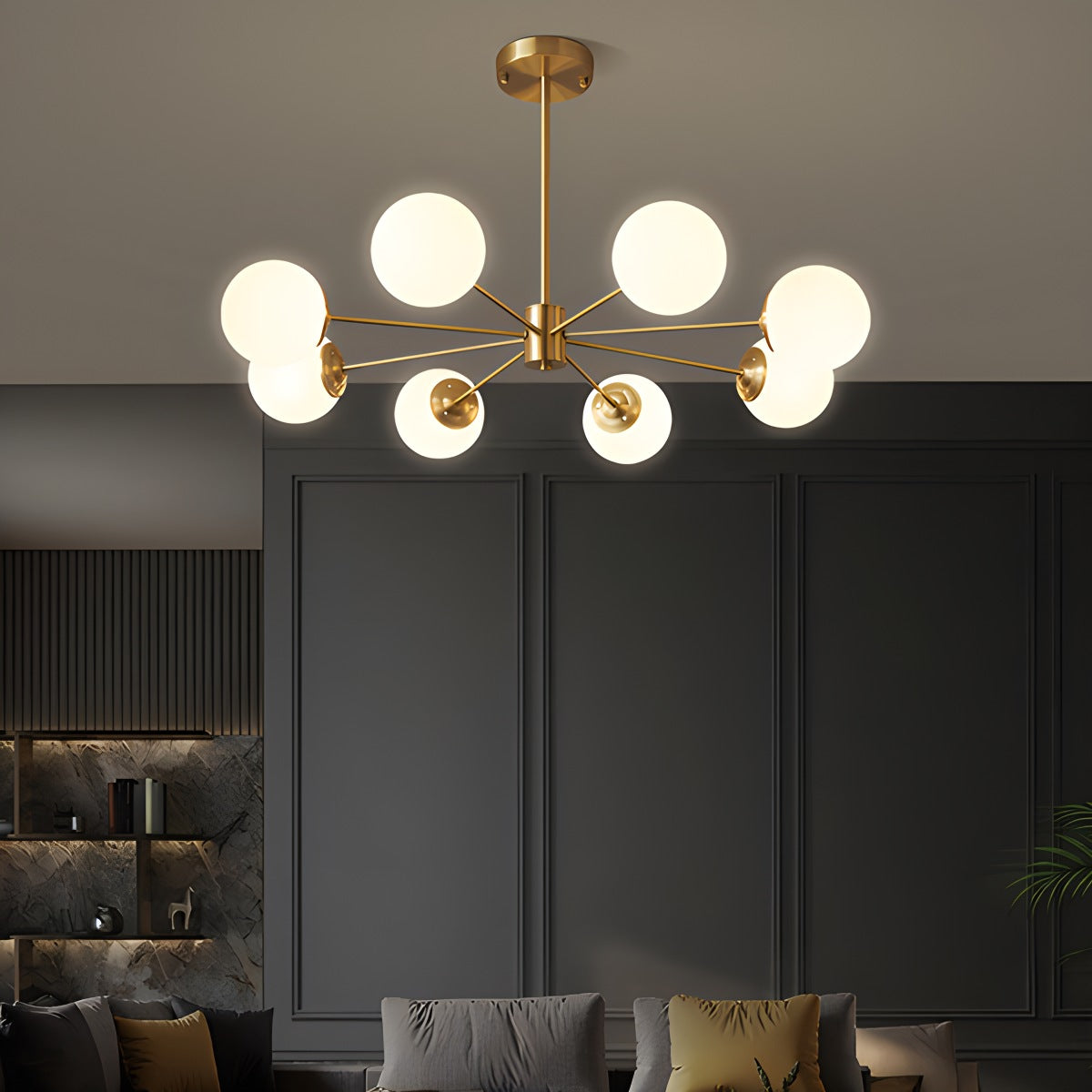 Feyran Melanie Glass Bubble Chandelier