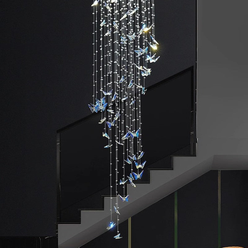 Feyran Butterfly Chandelier Hanging Lights for Staircase