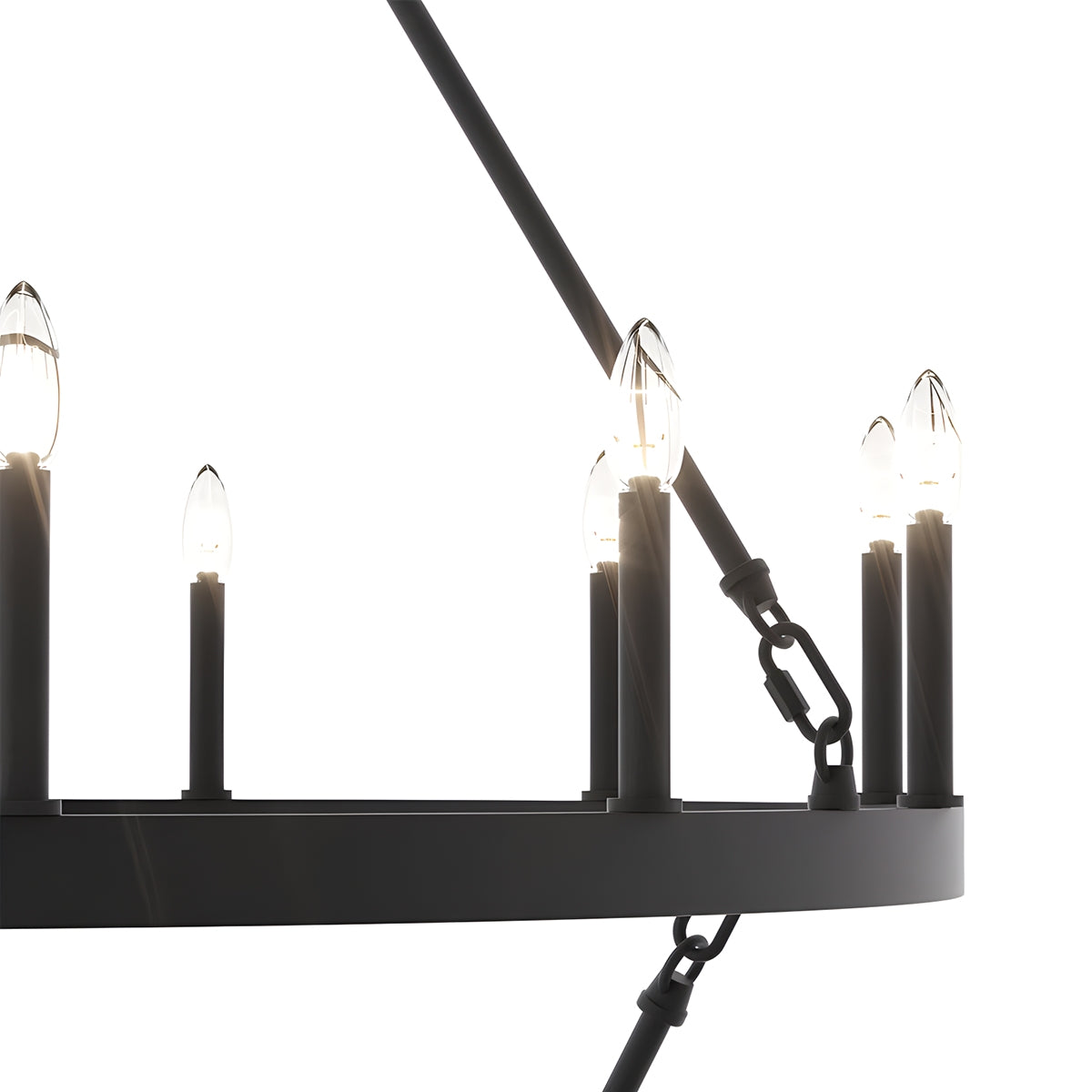 Feyran Candle Shaped Chandelier for Dining Room