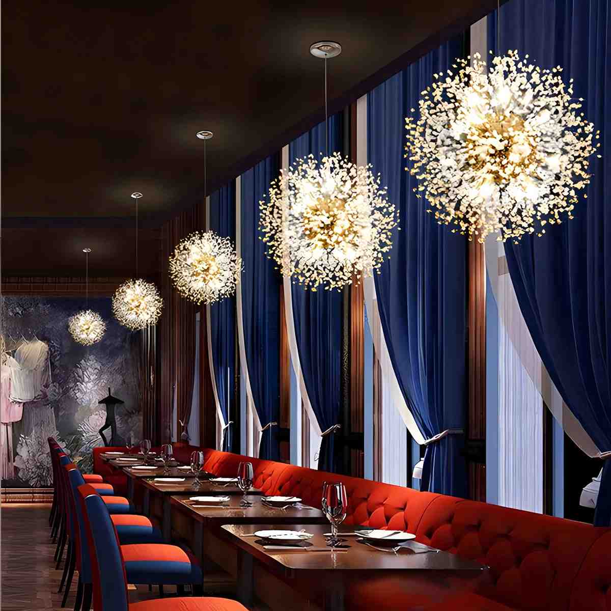 Feyran Charlie Dandelion Crystal Chandelier
