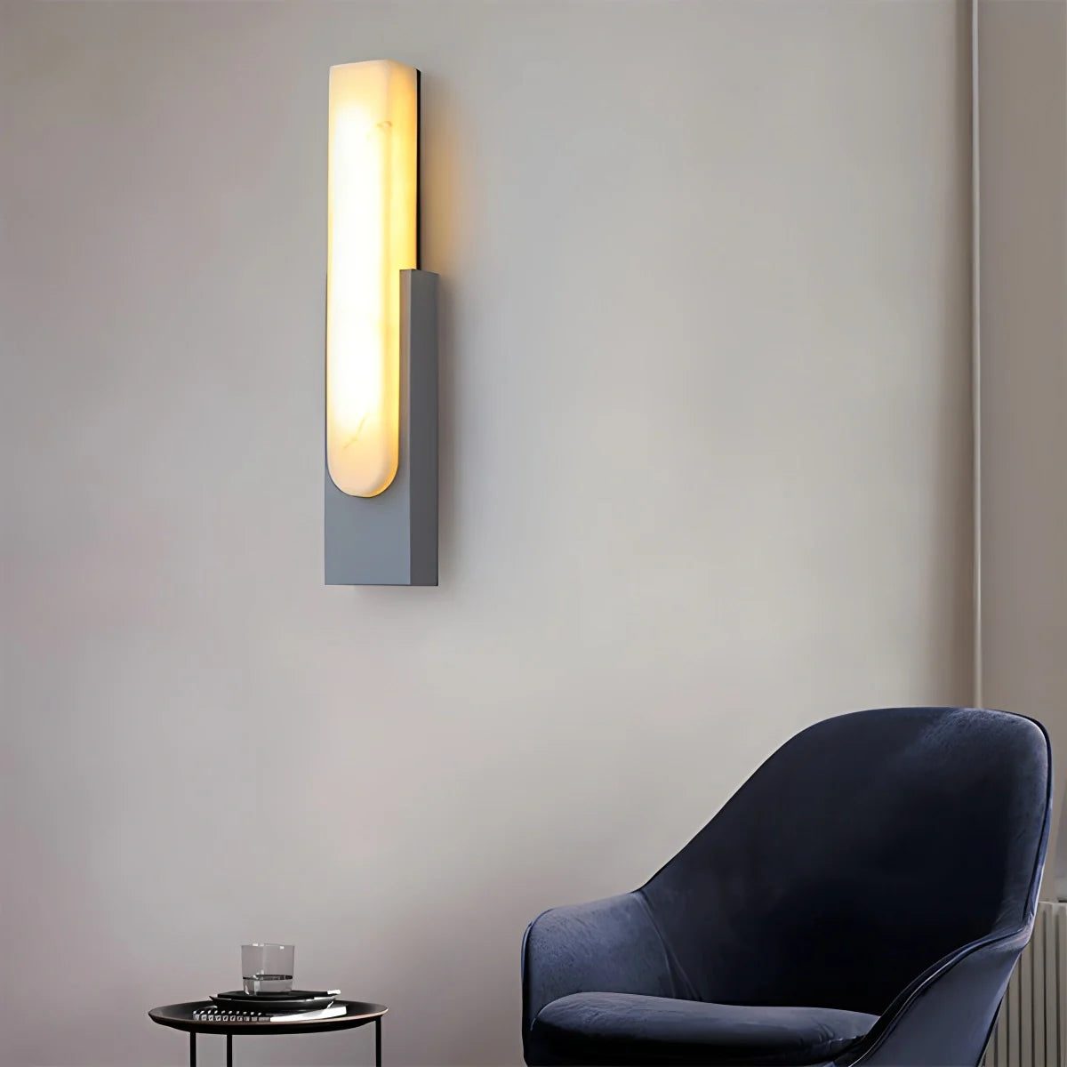 Feyran Chinese Style Alabaster Wall Lamp for Bedroom