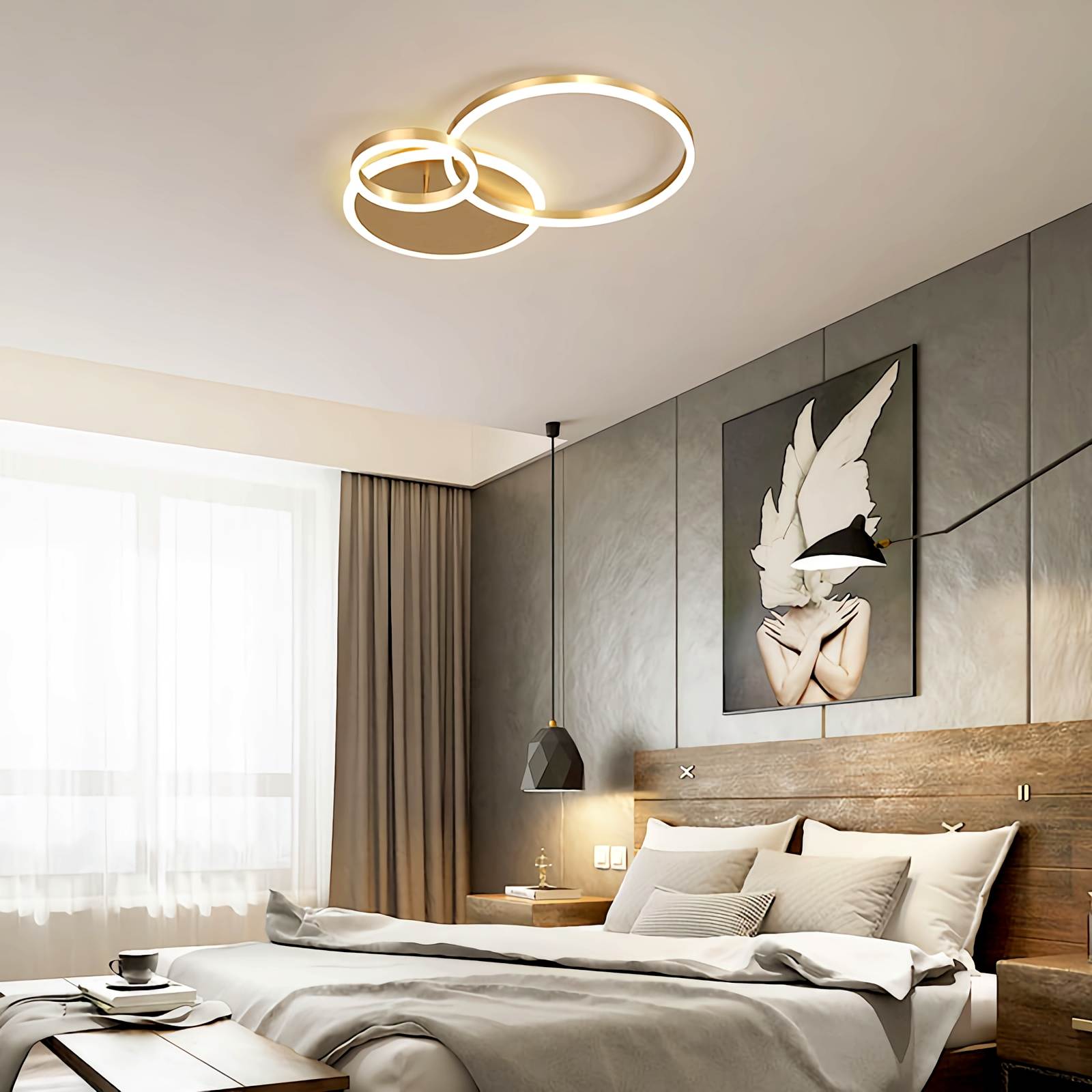 Feyran Circular LED Ceiling Light for Living Room